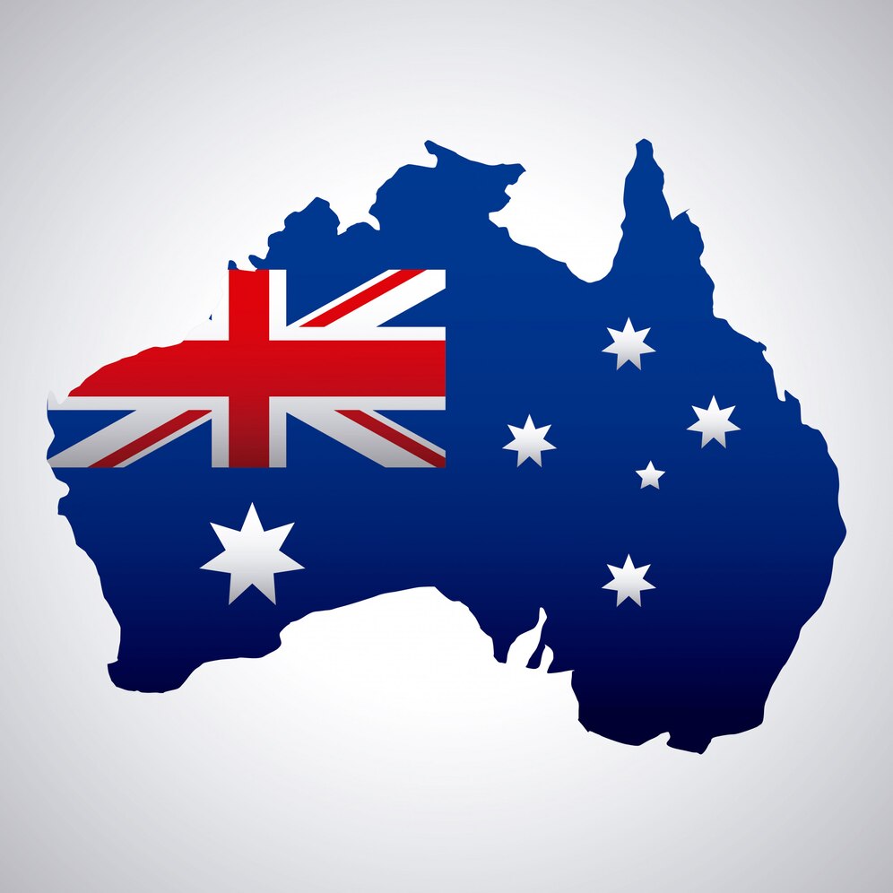 happy australia day with flag map 24908 59077